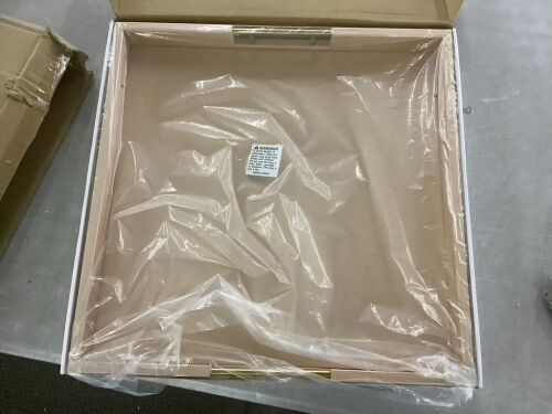 Decorative Faux Leather Serving Tray, 20" x 20" - Lot 480