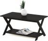 FURINNO Modern Simplistic Coffee Table, Espresso - Thumbnail 1