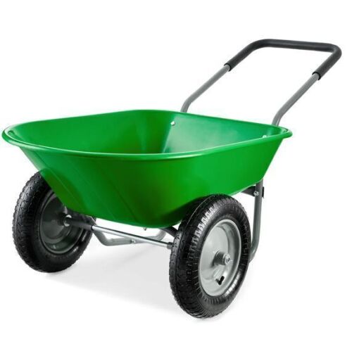 Dual-Wheel Wheelbarrow Garden Cart - Lot 502