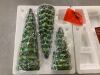 Set of 3 Pre-Lit Ceramic Tabletop Christmas Trees - Thumbnail 3