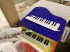 Kids Mini Wooden Grand Piano w/ Lid, Bench, Music Rack, Song Book, Stickers - Thumbnail 5
