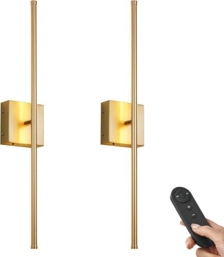 Battery Operated Wall Sconces with Remote Control, 28.3", 2 Pack - Lot 543