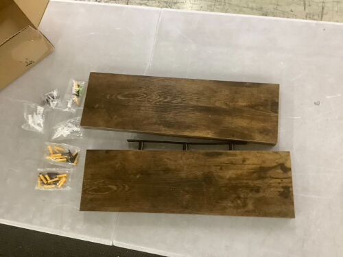 Floating Shelves, 22" x 7", 2 Pack - Lot 552