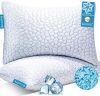 QUTOOL Shredded Memory Foam Cooling Pillows, 2 Pack - Thumbnail 1