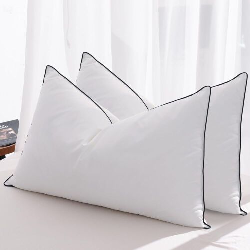 Mosluna Feather Down Pillows, Queen, 2 Pack - Lot 554