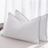 Mosluna Feather Down Pillows, Queen, 2 Pack - Thumbnail 1