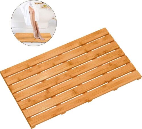 Bamboo Wooden Bath Floor Mat - Lot 557