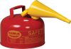 Eagle 2.5 Gallon Type I Red Safety Gas Can for Gasoline with Flame Arrester, Self-Closing Lid, and F-15 Funnel - Thumbnail 1