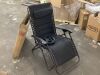 Oversized Padded Zero Gravity Chair, Folding Recliner w/ Headrest, Side Tray - Thumbnail 2