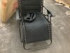 Oversized Padded Zero Gravity Chair, Folding Recliner w/ Headrest, Side Tray - Thumbnail 3