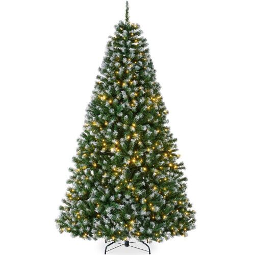 6' Pre-Lit Frosted Artificial Green Spruce Christmas Tree, w/Easy Assembly - Lot 612