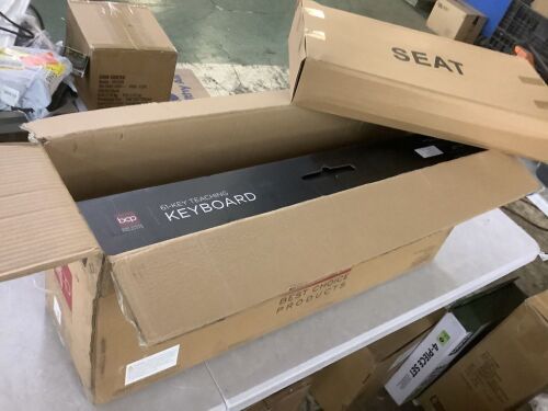 61-Key Beginners Electronic Keyboard Piano Set w/ Lighted Keys, Headphones - Missing Stand - Lot 613