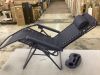 Folding Zero Gravity Recliner Patio Lounge Chair w/ Canopy, Side Tray - Thumbnail 1
