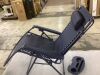 Folding Zero Gravity Recliner Patio Lounge Chair w/ Canopy, Side Tray - Thumbnail 3