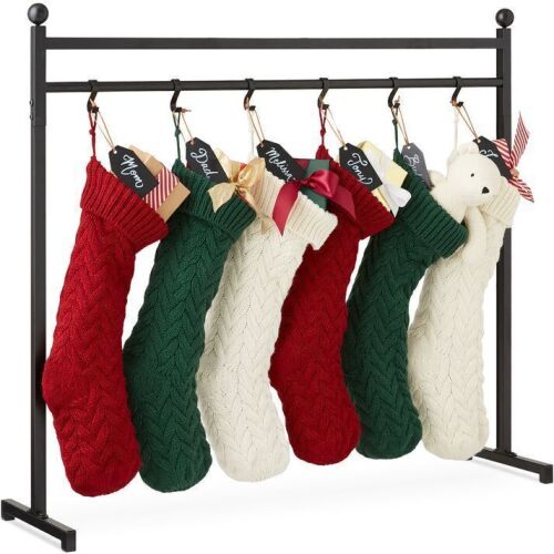 Christmas Stocking Stand, Decor Display w/ Name Tags, Chalk Marker- 3ft - Lot 693
