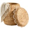 Scalloped Hyacinth Storage Tote Basket - Thumbnail 1