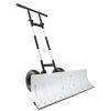 Galvanized Blade 2-Wheel Snow Pusher w/ Adjustable Handle - 36in - Thumbnail 1