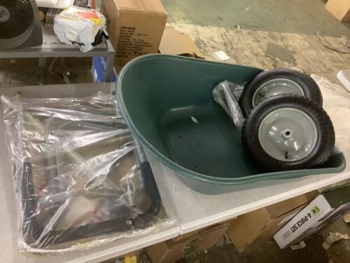 Dual-Wheel Wheelbarrow Garden Cart - Lot 729