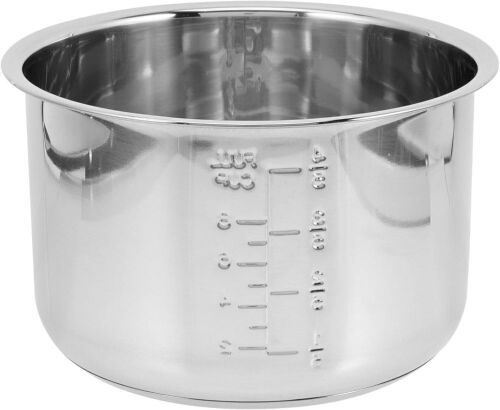 Pressure Cooker Inner Pot Replacement, 4.2 Quart Stainless Steel, 8.66" Diameter 5.19" High - Lot 747