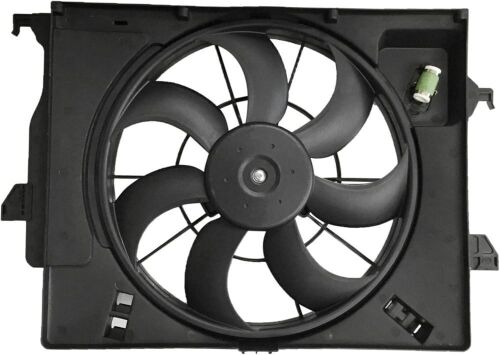 PartsFlow Radiator Cooling Fan Assembly for 2012-2015 Hyundai Accent/Veloster, 2012-2013 Kia Rio - Lot 766