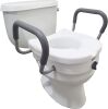 Carex E-Z Lock Raised Toilet Seat With Handles - Thumbnail 1