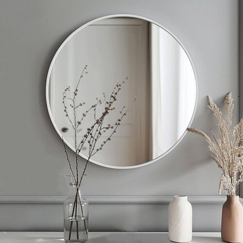 20" Metal Framed Round Mirror - Lot 789