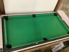 Tabletop Billiard Set, Pool Arcade Game Table w/ 2 Cues, Storage Bag - 40in - Thumbnail 5