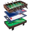 4-in-1 Multi Game Table Set w/ Air Hockey, Table Tennis, Billiards, Foosball - Thumbnail 1