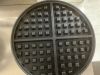 2400W Commercial Dual Waffle Iron, 550 ℉ Temperature and Timers - Gets Warm - Thumbnail 2