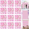 Artificial Silk Flower Wall Panels, 15" x 15", 12 pc - Thumbnail 1