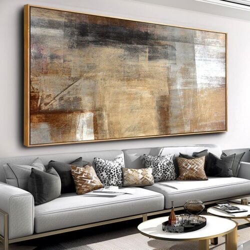 Framed Abstract Wall Art, 24" x 48" - Lot 482