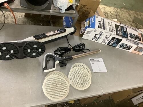 Shark Steam & Scrub with Steam Blaster Technology All-in-One Hard Floor Steam Mop with 3 Steam Modes & LED Headlights - Lot 817JF
