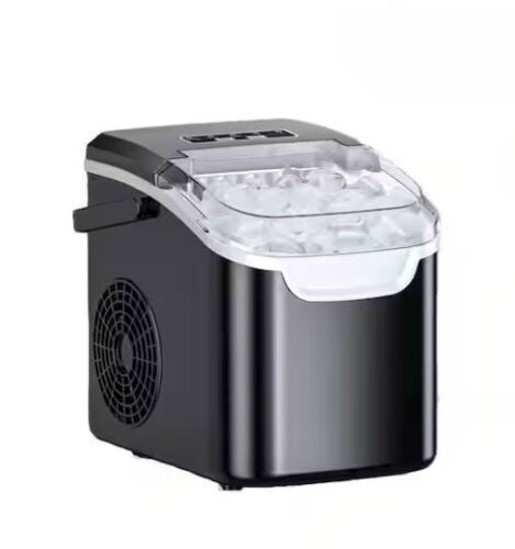COWSAR 8.66 in. 26 lb. Portable Ice Maker Bullet Ice Machine with Selectable Ice Size in Black - Lot 823JF