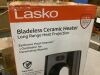 Lasko Bladeless 1500W 28 in. Black Electric Oscillating Tower Ceramic Space Heater with Remote Control and Digital Display - Thumbnail 3