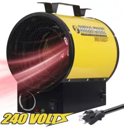 DuraHeat 3750 Watt, 12,800 Btu, 220 Volt Mountable Or Portable Electric Fan Forced Air Heater - Lot 826JF