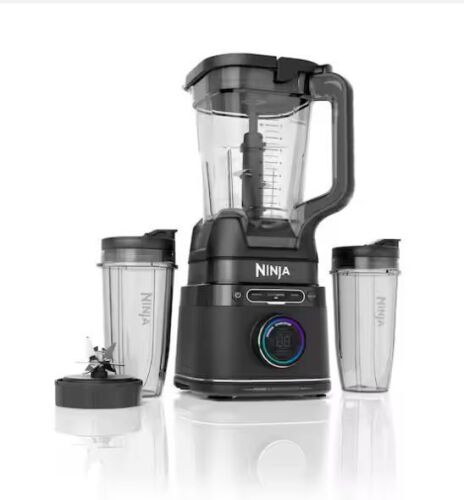 NINJA Detect Duo Power 72 oz. 10 Speed Black Pro Blender, Single Serve Traditional Blender with Blend Sense Technology - Lot 58JF