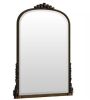 Antique Bronze 28 in. W x 40 in. H Arched Modern Polyurethane Framed Wall Mirror - Thumbnail 1