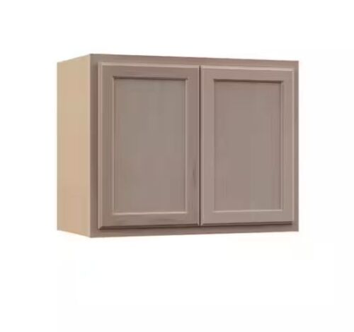 Hampton Bay Recessed Panel 30 in. W x 12 in. D x 24 in. H Assembled Wall Bridge Cabinet in Unfinished - Lot 834JF