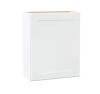 Hampton Bay Shaker 24 in. W x 12 in. D x 30 in. H Assembled Wall Cabinet in Satin White - Thumbnail 1