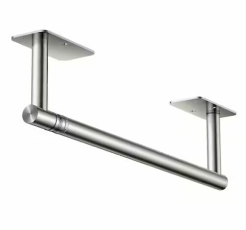 Forious pro Wall-Mount Single Post Toilet Paper Holder in Brushed Nickel - Lot 841JF