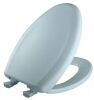 BEMIS Elongated Soft Close Plastic Toilet Seat in Heron Blue - Thumbnail 1