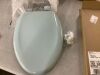 BEMIS Elongated Soft Close Plastic Toilet Seat in Heron Blue - Thumbnail 3