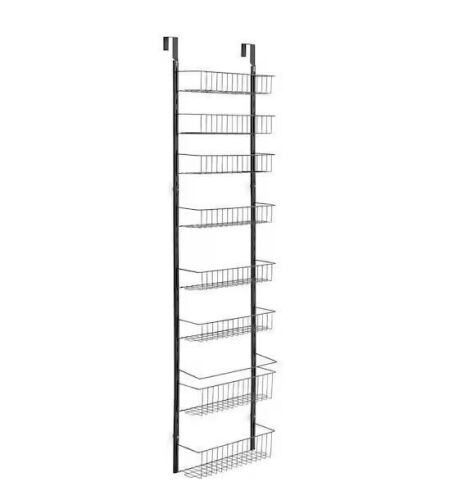 9-Tier Over the Door Pantry Organizer Hanging Storage Rack - Lot 850JF