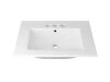 Eridanus Tucson 24 in. W x 18 in. D Vitreous China Vanity Top in White with 3 Faucet Holes (4 in. Centerset) - Thumbnail 1