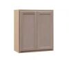 Hampton Bay Recessed Panel 27 in. W x 12 in. D x 30 in. H Assembled Wall Cabinet in Unfinished - Thumbnail 1