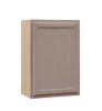 Lot of (3) Hampton Bay Recessed Panel 21 in. W x 12 in. D x 30 in. H Assembled Wall Cabinet in Unfinished - Thumbnail 1