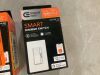 Lot of (2) Commercial Electric 10 Amp 3-Way Smart Home Specialty Light Switch with Wi-Fi and Bluetooth Technology & (1) Commercial Electric White Smart Paddle Dimmer for CFL, Halogen, Incandescent, LED - Thumbnail 2