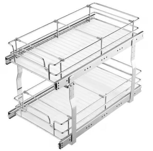 VEVOR 12 x 21 x 15 in. Pull-Out Cabinet Organizer, Fits 13.5 x 22 x 18 in. Cabinet - Lot 885JF