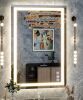 Lot of (2) 26 in. W x 38 in. H LED Light Anti-Fog Rectangular Modern Frameless Vanity Mirror - Thumbnail 1