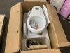 Simple Project 21 in. 2-Piece Toilet Single Flush 1.28 GPF Round 12 in. Rough In Height Toilet in White - Thumbnail 2